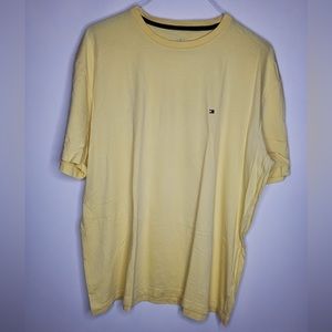 Tommy Hilfiger Essential Flag Mens Yellow Short Sleeve T-Shirt